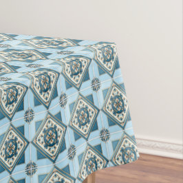 Mediterrane Tegels, Portugees, Azulejo, Majolica Tafelkleed