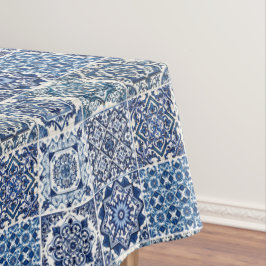 Mediterrane Tegels, Portugees, Azulejo, Majolica Tafelkleed