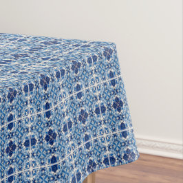 Mediterrane Tegels, Portugees, Azulejo, Majolica Tafelkleed