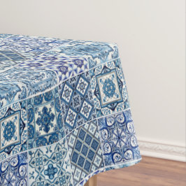 Mediterrane Tegels, Portugees, Azulejo, Majolica Tafelkleed