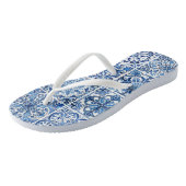 Mediterrane Tegels, Portugees, Azulejo, Majolica Teenslippers (Schuin)