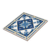 Mediterrane Tegels, Portugees, Azulejo, Majolica Tegeltje (Zijkant)