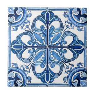 Mediterrane Tegels, Portugees, Azulejo, Majolica Tegeltje