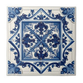 Mediterrane Tegels, Portugees, Azulejo, Majolica Tegeltje (Voorkant)