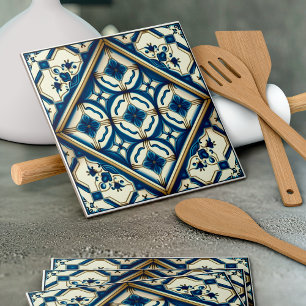 Mediterrane Tegels, Portugees, Azulejo, Majolica Tegeltje