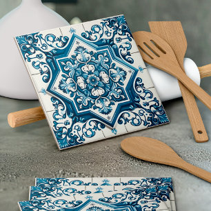 Mediterrane Tegels, Portugees, Azulejo, Majolica Tegeltje