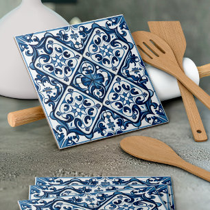 Mediterrane Tegels, Portugees, Azulejo, Majolica Tegeltje