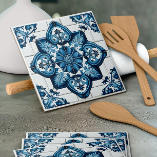 Mediterrane Tegels, Portugees, Azulejo, Majolica Tegeltje