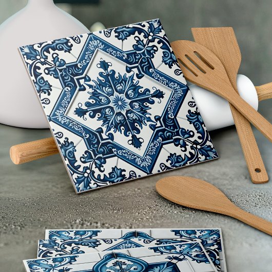 Mediterrane Tegels, Portugees, Azulejo, Majolica Tegeltje