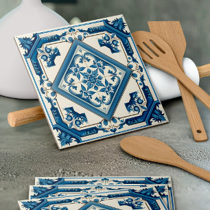 Mediterrane Tegels, Portugees, Azulejo, Majolica Tegeltje