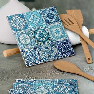 Mediterrane Tegels, Portugees, Azulejo, Majolica Tegeltje