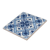 Mediterrane Tegels, Portugees, Azulejo, Majolica Tegeltje (Zijkant)