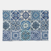 Mediterrane Tegels, Portugees, Azulejo, Majolica Theedoek (Horizontaal)