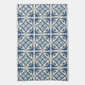 Mediterrane Tegels, Portugees, Azulejo, Majolica Theedoek (Verticaal)