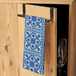 Mediterrane Tegels, Portugees, Azulejo, Majolica Theedoek