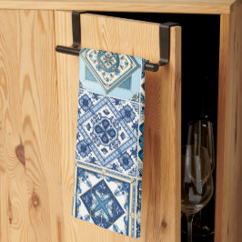 Mediterrane Tegels, Portugees, Azulejo, Majolica Theedoek