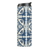 Mediterrane Tegels, Portugees, Azulejo, Majolica Thermosbeker (Gedraaid links)