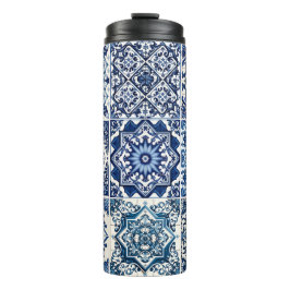 Mediterrane Tegels, Portugees, Azulejo, Majolica Thermosbeker