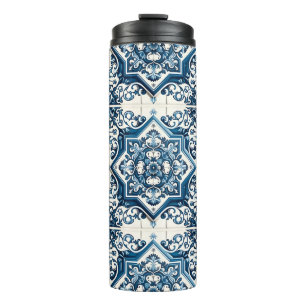 Mediterrane Tegels, Portugees, Azulejo, Majolica Thermosbeker