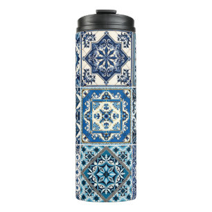 Mediterrane Tegels, Portugees, Azulejo, Majolica Thermosbeker