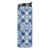 Mediterrane Tegels, Portugees, Azulejo, Majolica Thermosbeker (Gedraaid links)