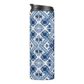 Mediterrane Tegels, Portugees, Azulejo, Majolica Thermosbeker (Geroteerd rechts)