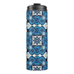 Mediterrane Tegels, Portugees, Azulejo, Majolica Thermosbeker