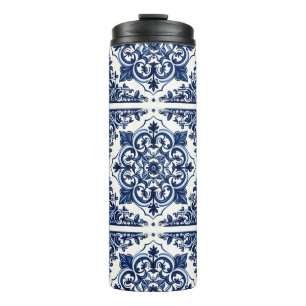 Mediterrane Tegels, Portugees, Azulejo, Majolica Thermosbeker