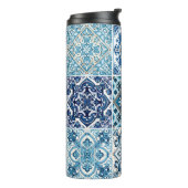 Mediterrane Tegels, Portugees, Azulejo, Majolica Thermosbeker (Gedraaid links)