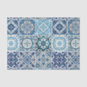 Mediterrane Tegels, Portugees, Azulejo, Majolica Tissuepapier (Voorkant)