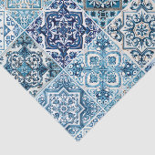 Mediterrane Tegels, Portugees, Azulejo, Majolica Tissuepapier (Detail)