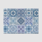 Mediterrane Tegels, Portugees, Azulejo, Majolica Tissuepapier (Voorkant)