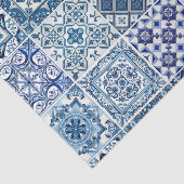 Mediterrane Tegels, Portugees, Azulejo, Majolica Tissuepapier (Detail)