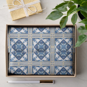 Mediterrane Tegels, Portugees, Azulejo, Majolica Tissuepapier
