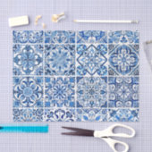 Mediterrane Tegels, Portugees, Azulejo, Majolica Tissuepapier (Craft)
