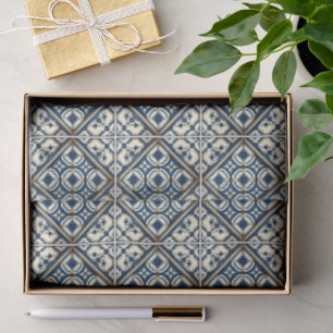 Mediterrane Tegels, Portugees, Azulejo, Majolica Tissuepapier