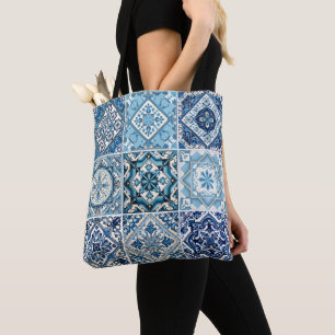 Mediterrane Tegels, Portugees, Azulejo, Majolica Tote Bag