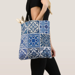 Mediterrane Tegels, Portugees, Azulejo, Majolica Tote Bag