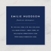 Mediterrane Tegels, Portugees, Azulejo, Majolica Vierkante Visitekaartje (Achterkant)