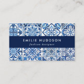 Mediterrane Tegels, Portugees, Azulejo, Majolica Visitekaartje (Voorkant)