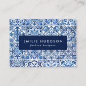 Mediterrane Tegels, Portugees, Azulejo, Majolica Visitekaartje (Voorkant)