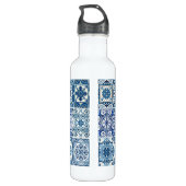 Mediterrane Tegels, Portugees, Azulejo, Majolica Waterfles (Achterkant)