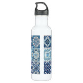 Mediterrane Tegels, Portugees, Azulejo, Majolica Waterfles (Achterkant)