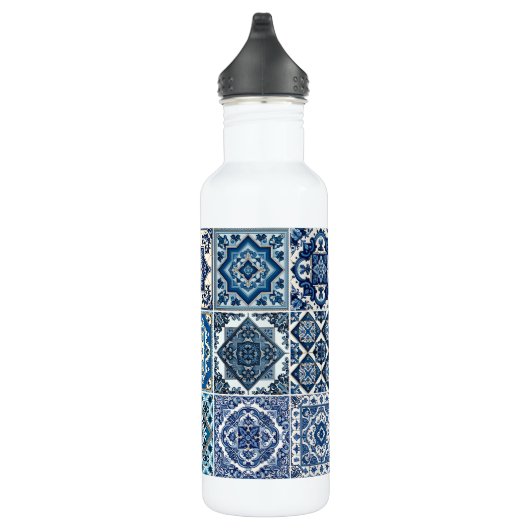 Mediterrane Tegels, Portugees, Azulejo, Majolica Waterfles (Rechts)