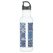 Mediterrane Tegels, Portugees, Azulejo, Majolica Waterfles (Achterkant)