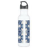 Mediterrane Tegels, Portugees, Azulejo, Majolica Waterfles (Achterkant)