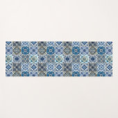 Mediterrane Tegels, Portugees, Azulejo, Majolica Yogamat (Voorkant (horizontaal))