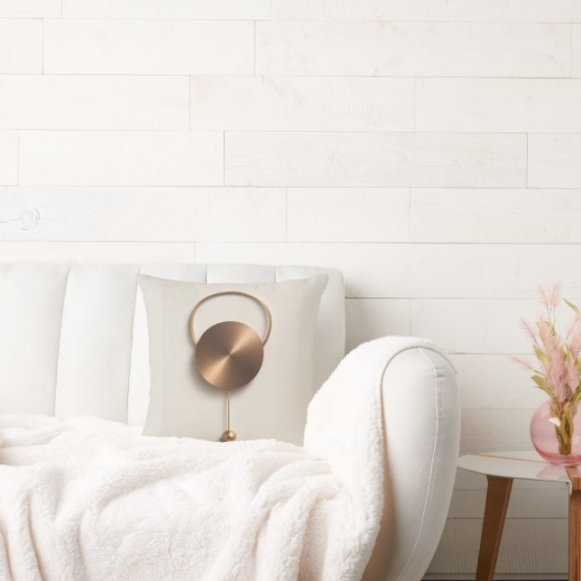 Mediterrane terracotta minimalistische boho vaas kussen (Bank)
