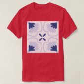 Mediterrane Tile Blue White Beauful Sicili T-shirt (Design voorkant)