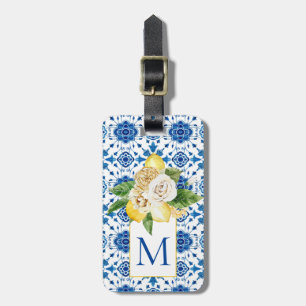 Mediterrane Tiles Lemon Italië Toscane Griekenland Bagagelabel